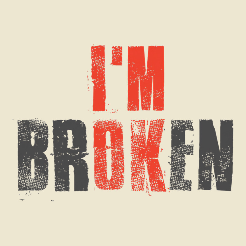 I M Ok I M Broken Invisible Illness Broken Cropped Hoodie | Artistshot