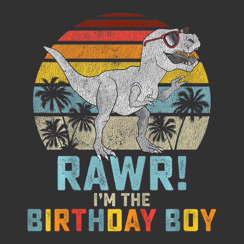 Trending Kids Birthday Boy Dino T Rex Dinosaur Boys Matching Family Vintage Hoodie | Artistshot