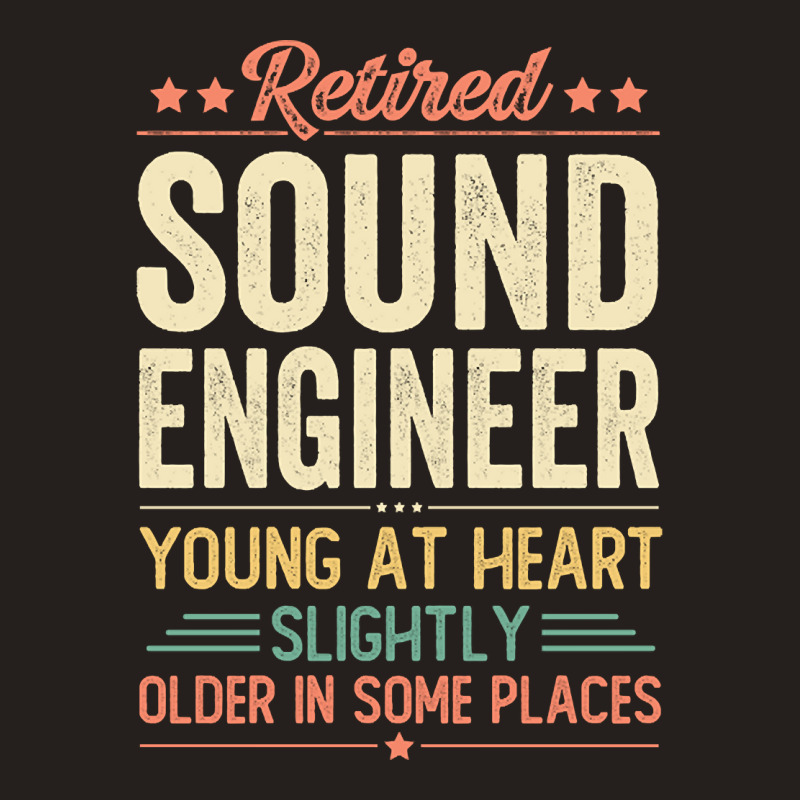 Limited Edition Retired Sound Engineer Tank Top by Jankonen637 | Artistshot