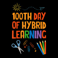 Limited Edition 100th Day Of Hybrid Learning Hundred Days Of School V-neck Tee | Artistshot