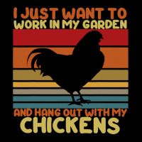 Chicken Chick Funny I Just Want To Work In My Garden And Hang Out Chic Adjustable Cap | Artistshot