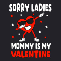 Sorry Ladies Mommy Is My Valentine Boys Valentines Mom Son Unisex Sherpa-lined Denim Jacket | Artistshot