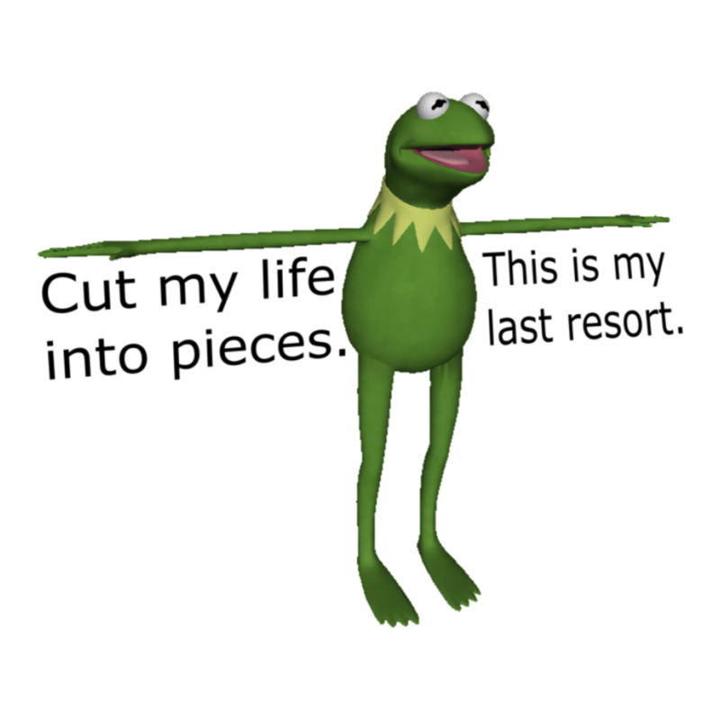 Kermit Cut My Life Into Pieces Sticker | Artistshot