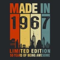 Made In 1967 Limited Edition 55 Years Of Being Awesome 55th Birthday 1 Crewneck Sweatshirt | Artistshot