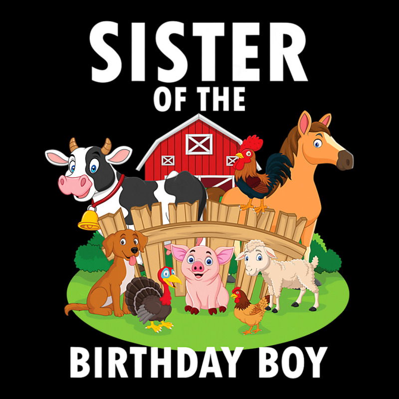 Sister Of The Birthday Boy Farm Animals Matching Farm Theme Toddler Sweatshirt by DonnaSchennum1234 | Artistshot