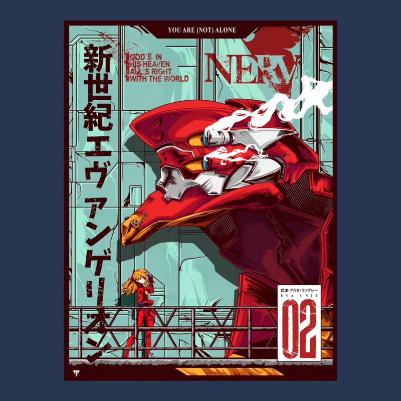 Neon Genesis Evangelion   Unit 02 (remastered) Men Denim Jacket | Artistshot