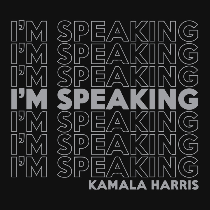 I'm Speaking Kamala Portrait Canvas Print | Artistshot