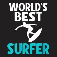 Womens Worlds Best Surfer Wake Surfer V Neck T Shirt T-shirt | Artistshot