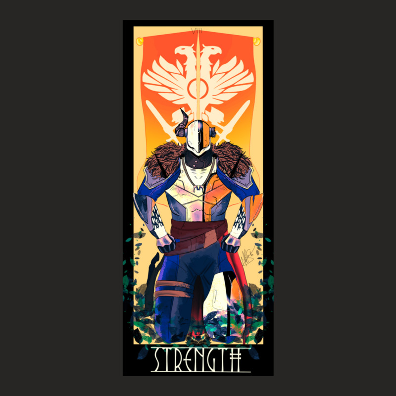 Strength Destiny Tarot Card Ladies Fitted T-Shirt by JosePaniagua | Artistshot