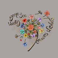 Some See A Weed Others Wishes Dandelion Flowers Hearts Love T Shirt Racerback Tank | Artistshot