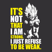 Refuse To Be Weak   Vegeta Motivational Vintage Short | Artistshot