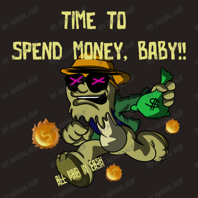 Vintage Design Illustration - Time To Spend Money Tank Top | Artistshot