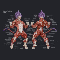 Saiyan Anatomy   Vegeta   Fb   Red   Bbg Lightweight Hoodie | Artistshot