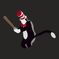 Minimalist Cat In The Hat Baseball Ladies Fitted T-shirt | Artistshot