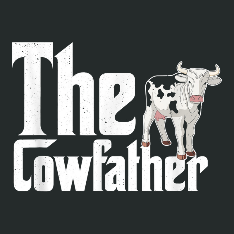 The Cowfather Farmer Farming Farm Animal Cow T Shirt Women's Triblend Scoop T-shirt by veroniquetour3tz | Artistshot