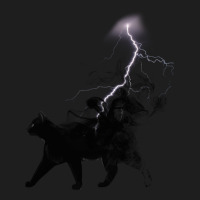 Black Cat Lightning And Metal Classic T-shirt | Artistshot