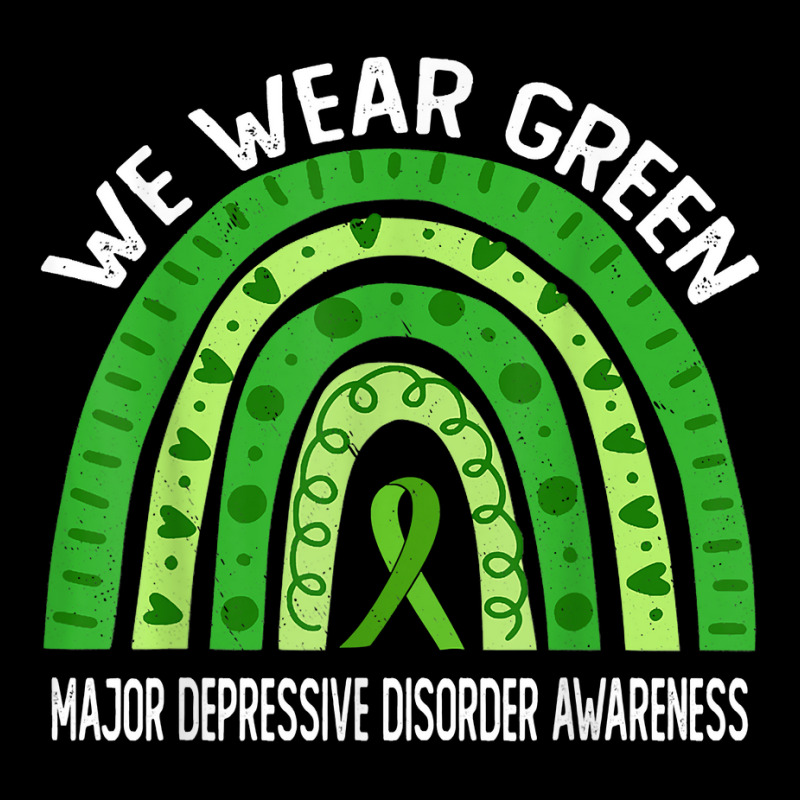 We Wear Green For Major Depressive Disorder Awareness T Shirt Cropped Sweater by alysestick8m7 | Artistshot