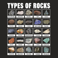 Types Of Rocks T Shirt For Geologists Geology Geologist T Shirt Ladies Fitted T-shirt | Artistshot