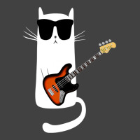 Funny Cat Wearing Sunglasses Playing Bass Guitar Vintage T-shirt | Artistshot