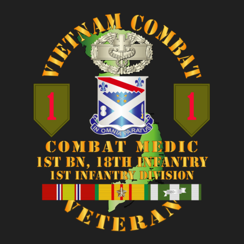 Armee  Vietnam Combat Infantry Veteran W Combat Medic  1st Bn 18th Inf Ladies Polo Shirt by ALEXICDIAZ | Artistshot