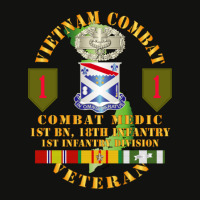 Armee  Vietnam Combat Infantry Veteran W Combat Medic  1st Bn 18th Inf Scorecard Crop Tee | Artistshot