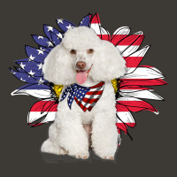 Poodle Lover Dog Sunflower American Flag Standard Poodle Dog Lover 190 Bucket Hat | Artistshot