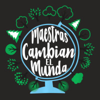 Limited Edition Earth Day Spanish Teacher Maestra Espanol Saying Ladies Fitted T-shirt | Artistshot