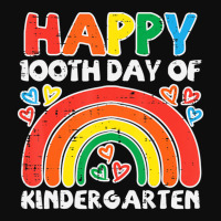 Trending Happy 100th Day Of Kindergarten Rainbow 100 Days Teacher Kid Crop Top | Artistshot