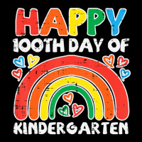 Trending Happy 100th Day Of Kindergarten Rainbow 100 Days Teacher Kid Maternity Scoop Neck T-shirt | Artistshot