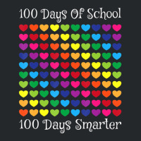 Limited Edition 100 Days Of School 100 Days Smarter Heart Love Boy Gir Crewneck Sweatshirt | Artistshot