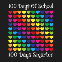 Limited Edition 100 Days Of School 100 Days Smarter Heart Love Boy Gir Classic T-shirt | Artistshot