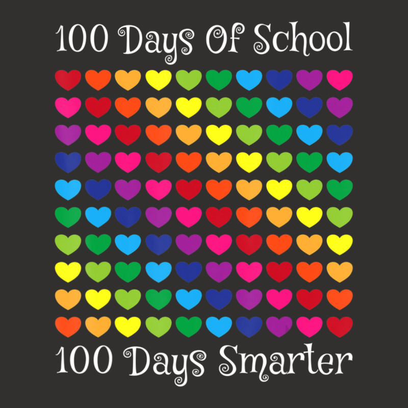 Limited Edition 100 Days Of School 100 Days Smarter Heart Love Boy Gir Champion Hoodie by Ricarda Petrie | Artistshot