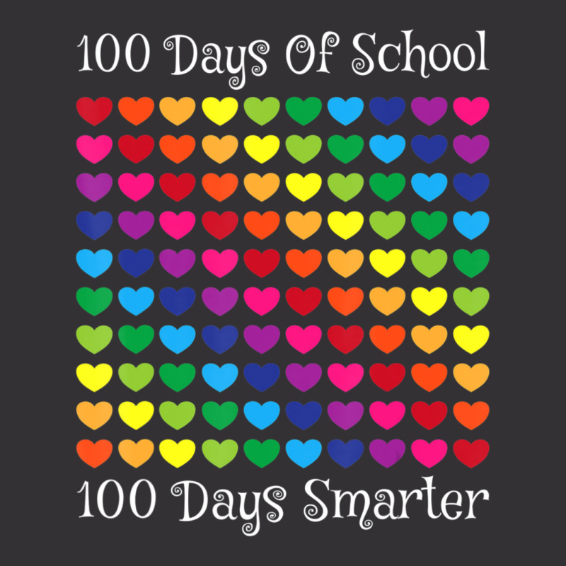 Limited Edition 100 Days Of School 100 Days Smarter Heart Love Boy Gir Vintage Hoodie And Short Set by Ricarda Petrie | Artistshot