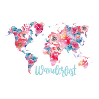 Wanderlust Map Sticker | Artistshot