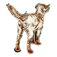 Dog Back Tail Isolated Sticker | Artistshot