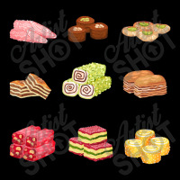 Assorted Arabian Sweets  Arabic Sweets Cropped Sweater | Artistshot