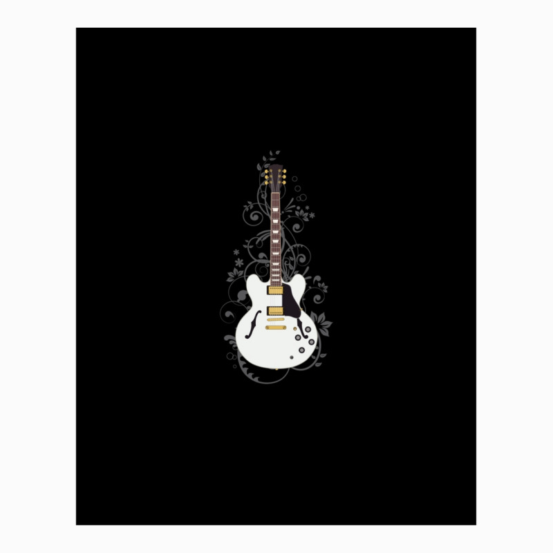 Alpine White Semihollow Electric Guitar Flowering Vines Coffee Mug | Artistshot