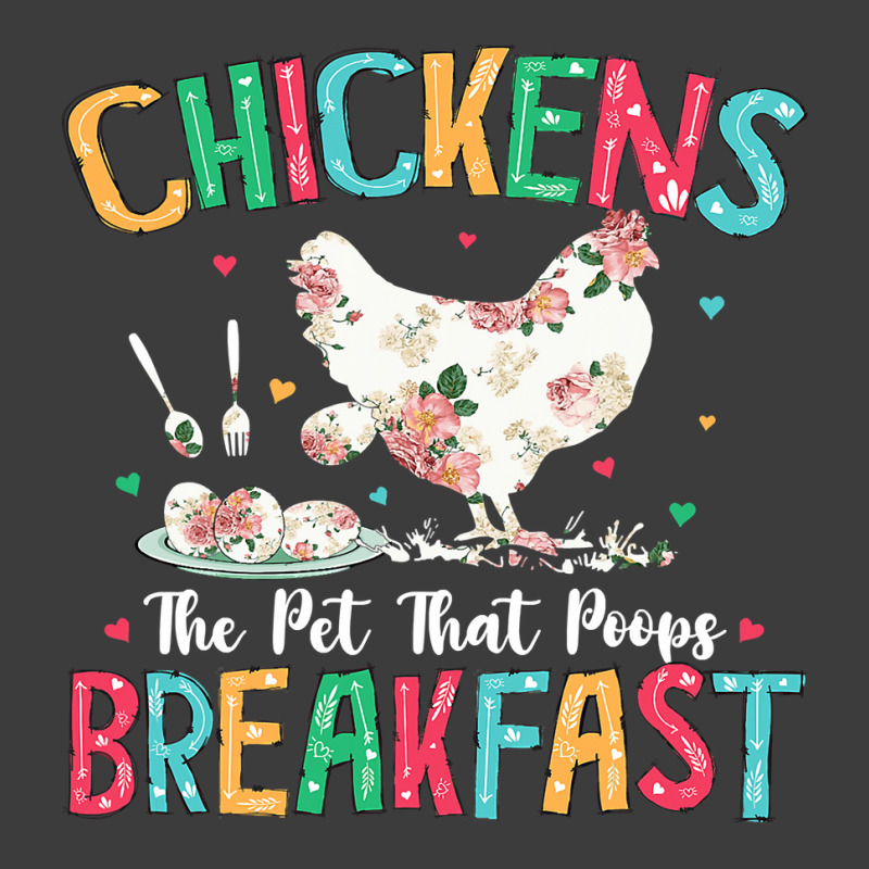 Chicken Chick The Pet That Poops Breakfast Floral Chicken Lover 166 Ro Men's Polo Shirt by AURRADILLARD | Artistshot