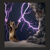 Cat Lightning  Lightning Cat Ladies Fitted T-shirt | Artistshot