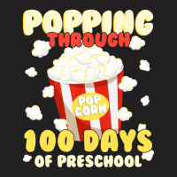 Limited Edition 100 Days Smarter Popping Through 100 Days Of Preschool T-shirt | Artistshot