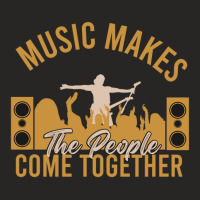 Music Makes People Come Together Vintage Ladies Fitted T-shirt | Artistshot