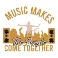 Music Makes People Come Together Vintage Maternity Scoop Neck T-shirt | Artistshot