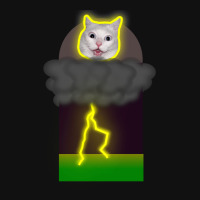 Cat Lightning Memet Graphic T-shirt | Artistshot