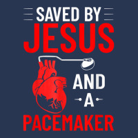 Saved By Jesus And A Pacemaker Heart Disease Awareness Funny T Shirt Ladies Denim Jacket | Artistshot