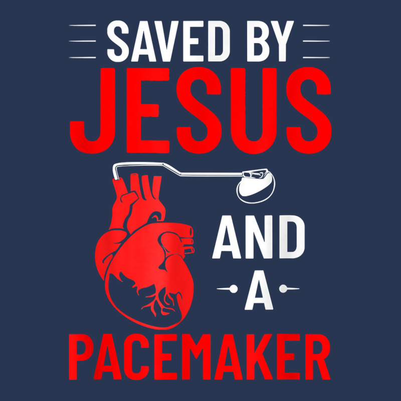 Saved By Jesus And A Pacemaker Heart Disease Awareness Funny T Shirt Ladies Denim Jacket | Artistshot