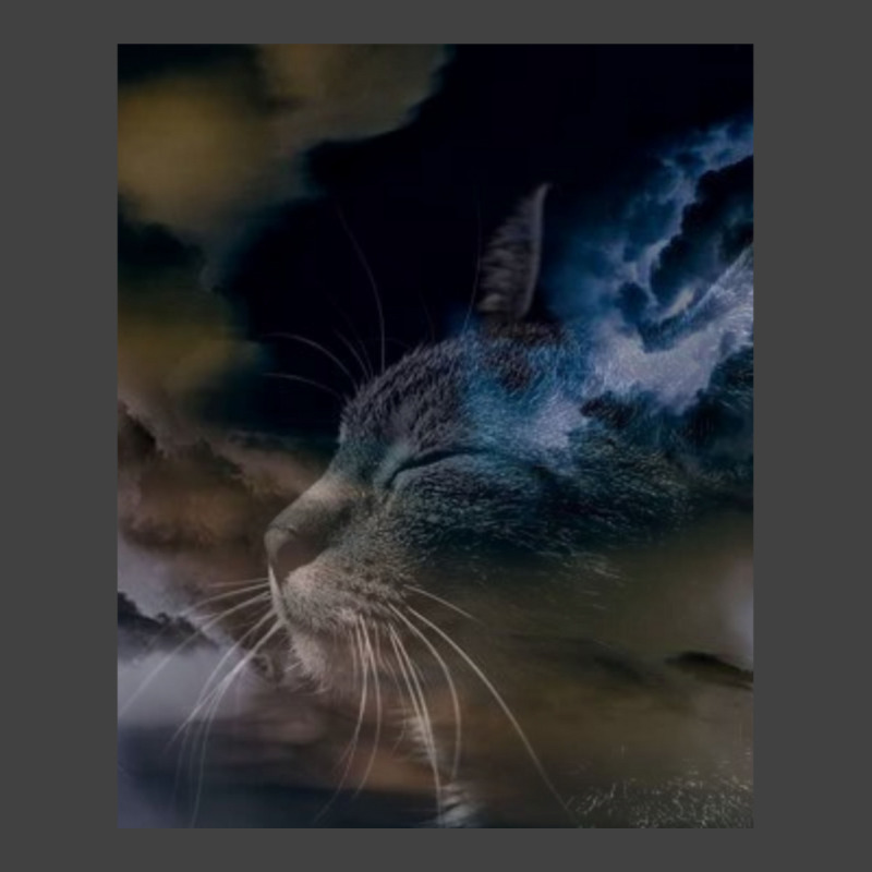 Cat Lightning Of A Cute Tabby Cat Amongst The Dark Clouds And Thunder  Vintage T-Shirt by CAMMIGRAHAM | Artistshot