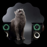 Cat Lightning Of A Super Cute Singing Russian Blue Cat With Lightning  Adjustable Cap | Artistshot