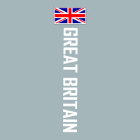 Great Britain Vertical With Flag White Text Unisex Sherpa-lined Denim Jacket | Artistshot