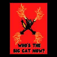 Cat Lightning Who's The Big Cat Now Funny Quote Adjustable Cap | Artistshot