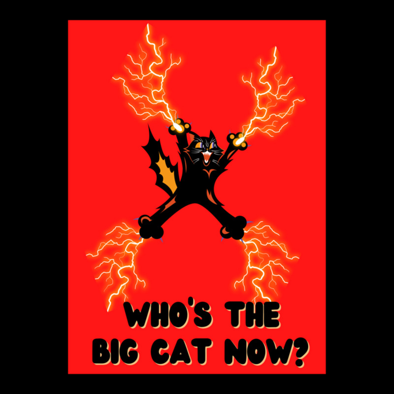 Cat Lightning Who's The Big Cat Now Funny Quote Cropped Sweater by CAMMIGRAHAM | Artistshot